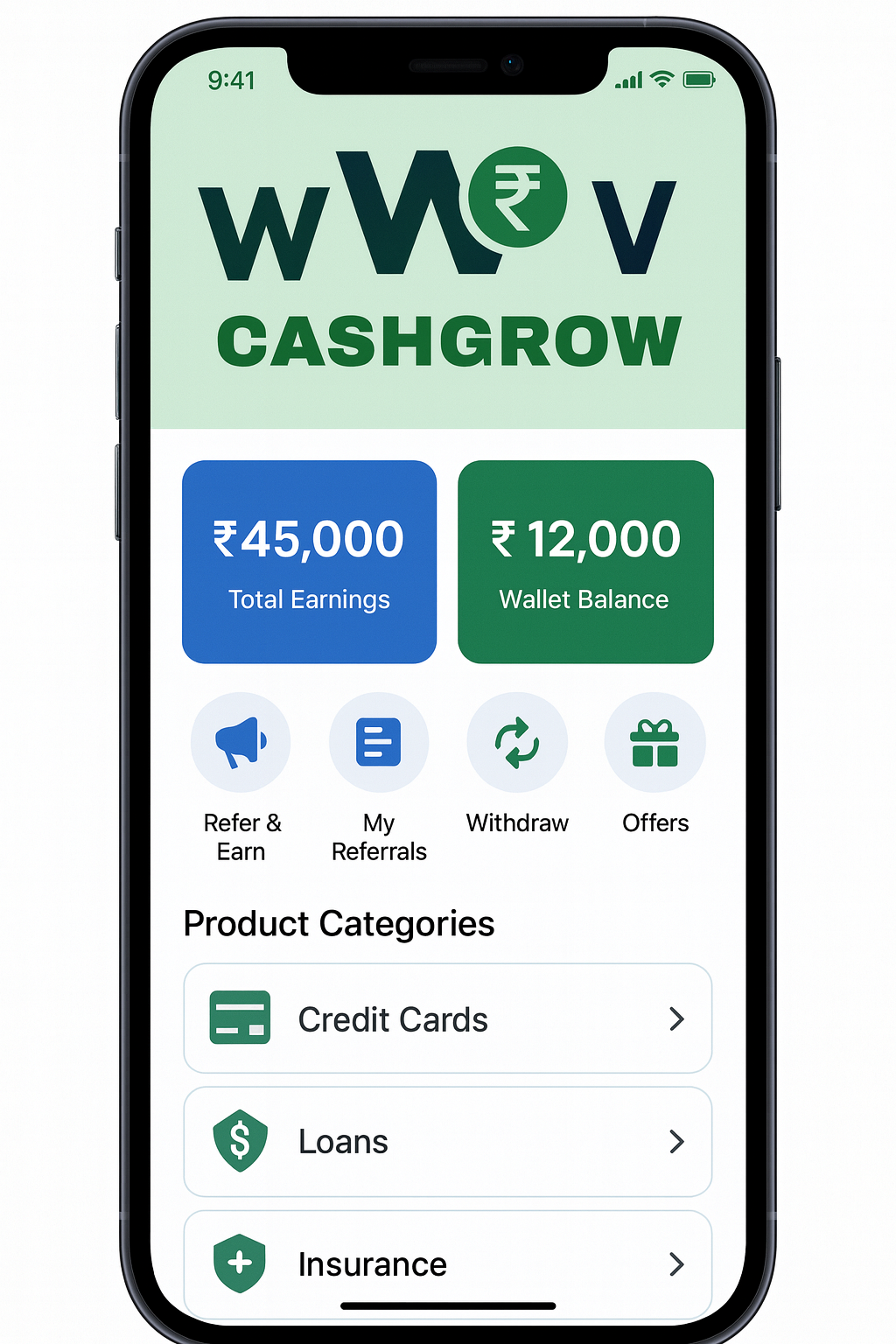 CashGrow App Preview